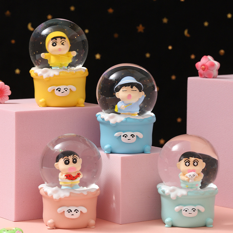 Varias Bolas de Cristal Luminosas con Diseños Creativos y de Dibujos Animados, Adornos Decorativos de Gran Venta, Regalo para Fiestas, con Luz, Mayorista