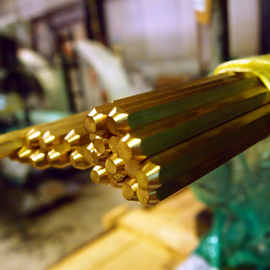 CuZn39Pb3铅黄铜棒CW614N铅黄铜板黄铜排六角棒铜管定制加工