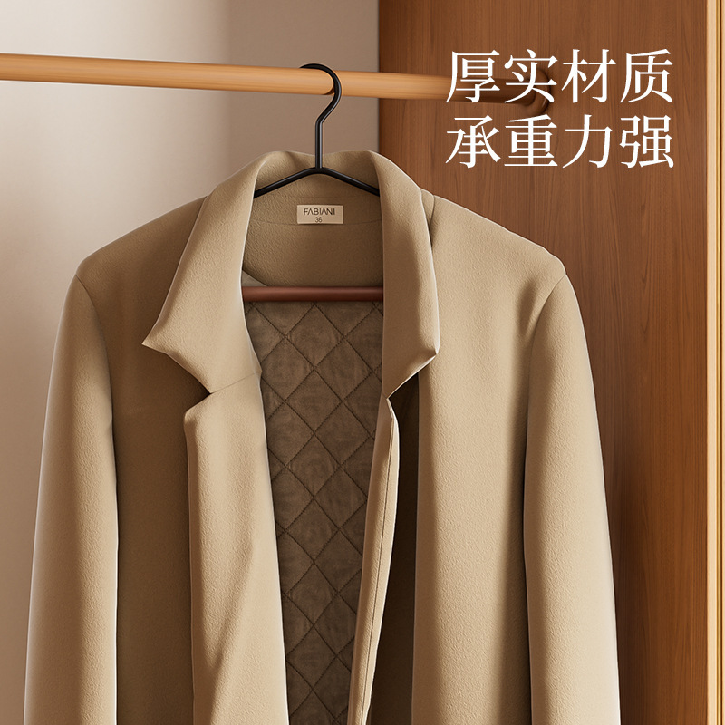 整理师推荐榉木衣架家用挂衣防滑无痕衣服挂架子高端成人衣撑晾衣|undefined