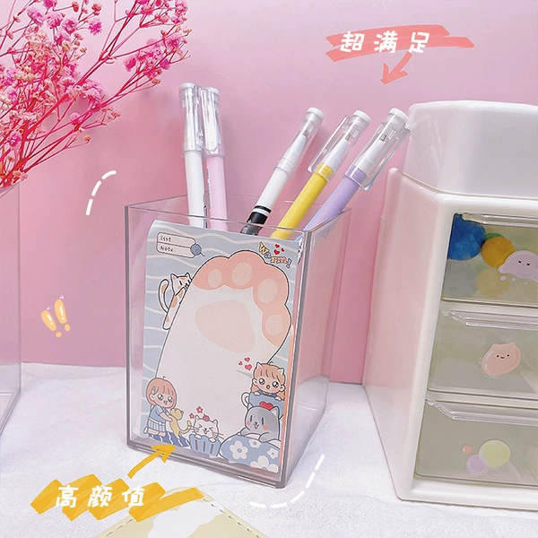 Transparent pen holder