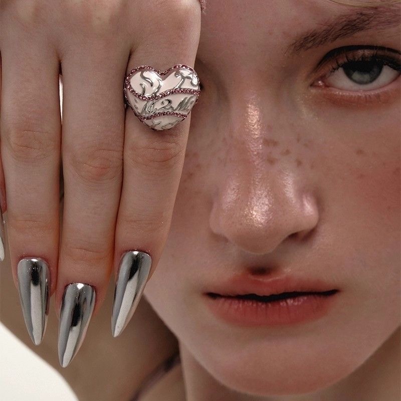 Einzigartiger Designerring Für Damen Elegantes Vintage Herz Schmuck_voghion.com