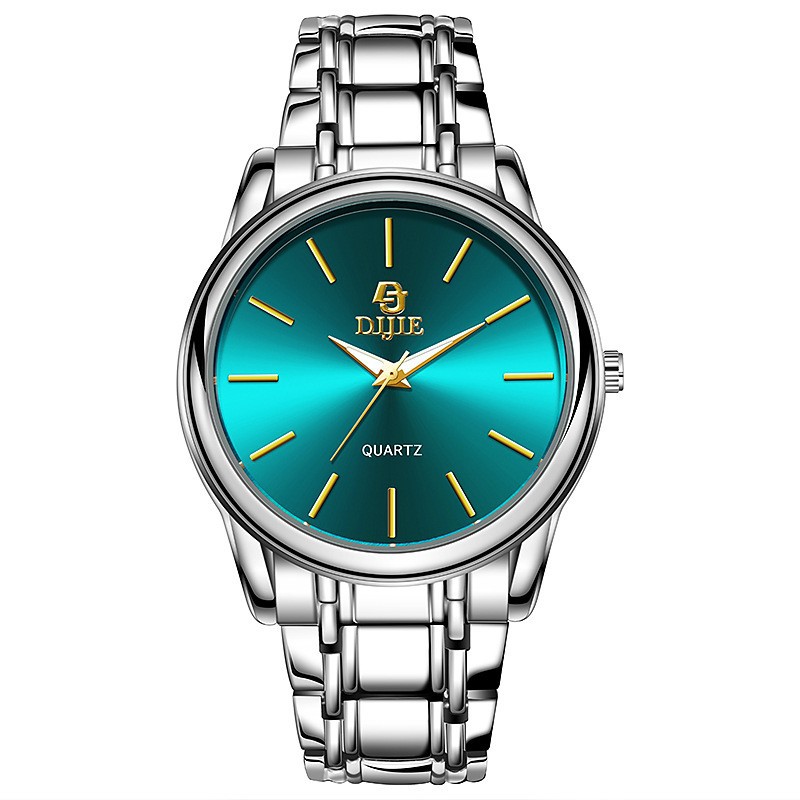 Silver shell green and blue surface