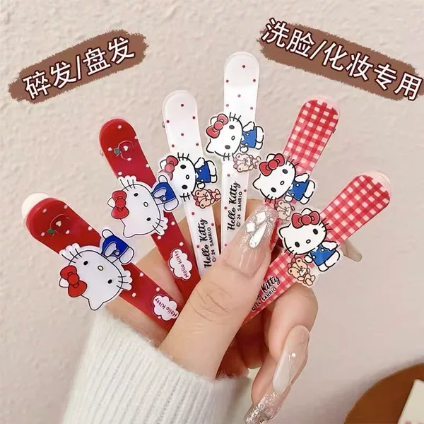 Sanrio Hello Kitty Duckbill Clip Bangs Fun Hair Accessory Hairpin Japanese Cartoon Cute Hair Clip
