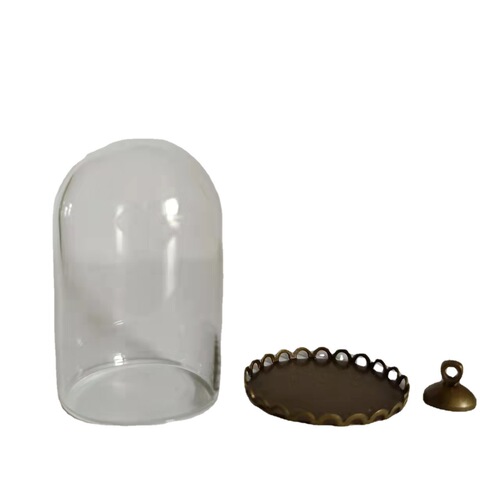 Glass Dome DIY Accessory 2538 Straight Bell Cover Vintage Base Pendant Material Wholesale