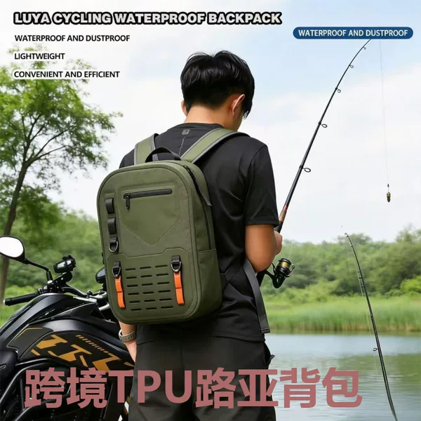 Cross-Border Amazon New Model Single-Shoulder Lure Bag, Large-Capacity Cross-Body Multi-Functional Waist Bag, Backpack, Fishing Rod Bag