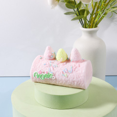 新しいユニークな減圧ピンチおもちゃケーキ食品おもちゃピンチ音楽シミュレーション食品 tpr ベントアーティファクト露店卸売