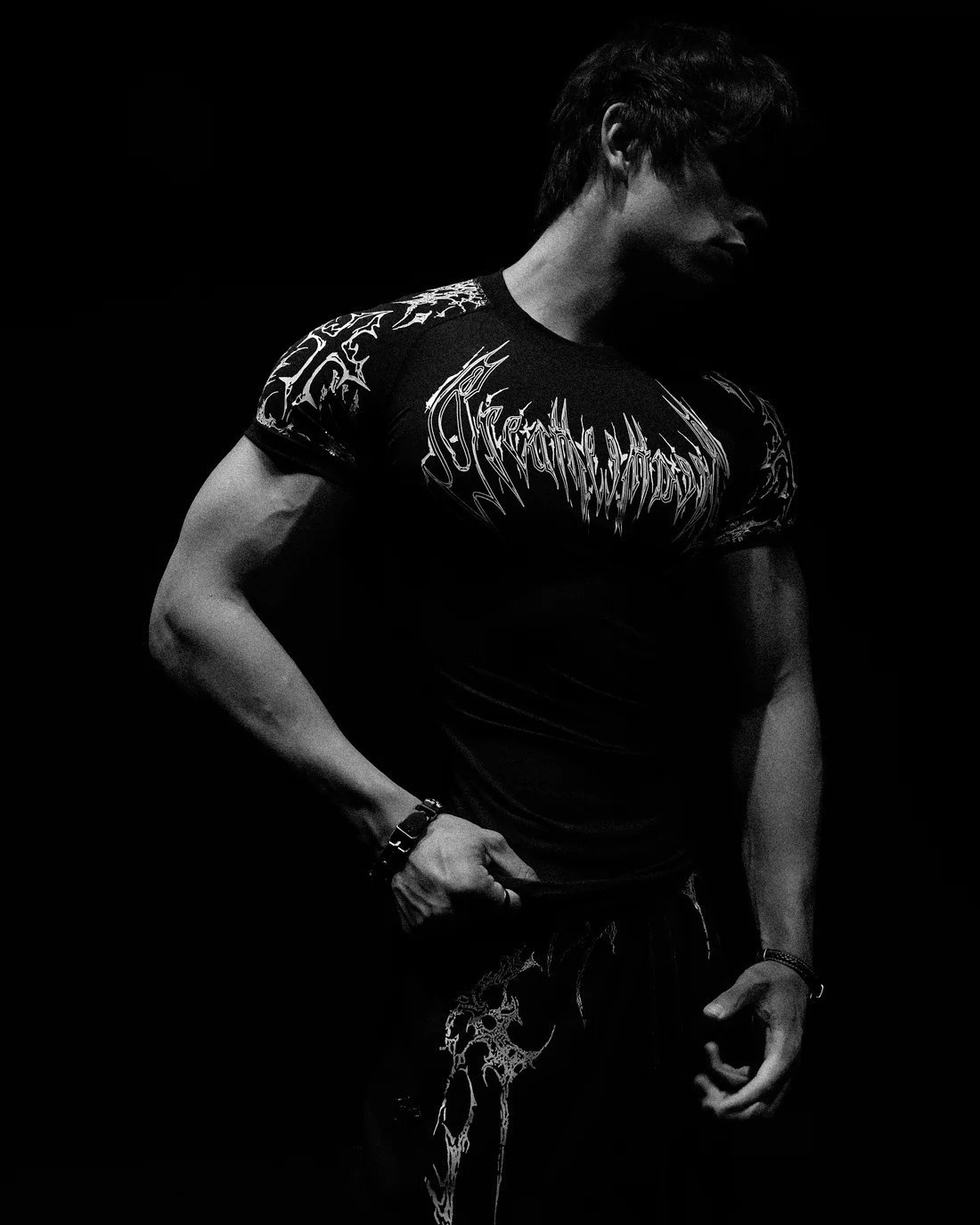 2026 Breathedivinity American Dark Style Sports Fitness Men's T-Shirt Quick-Dry Stretch Tight-Fitting Shirt 008_viptrois.com