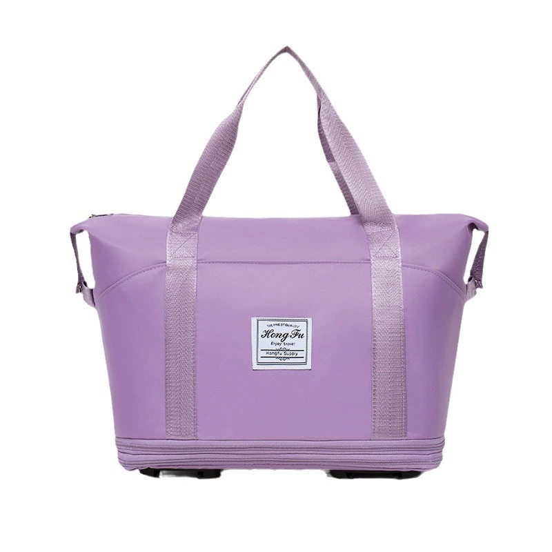 Capacious storage system, foldable travel bag wet and dry separation