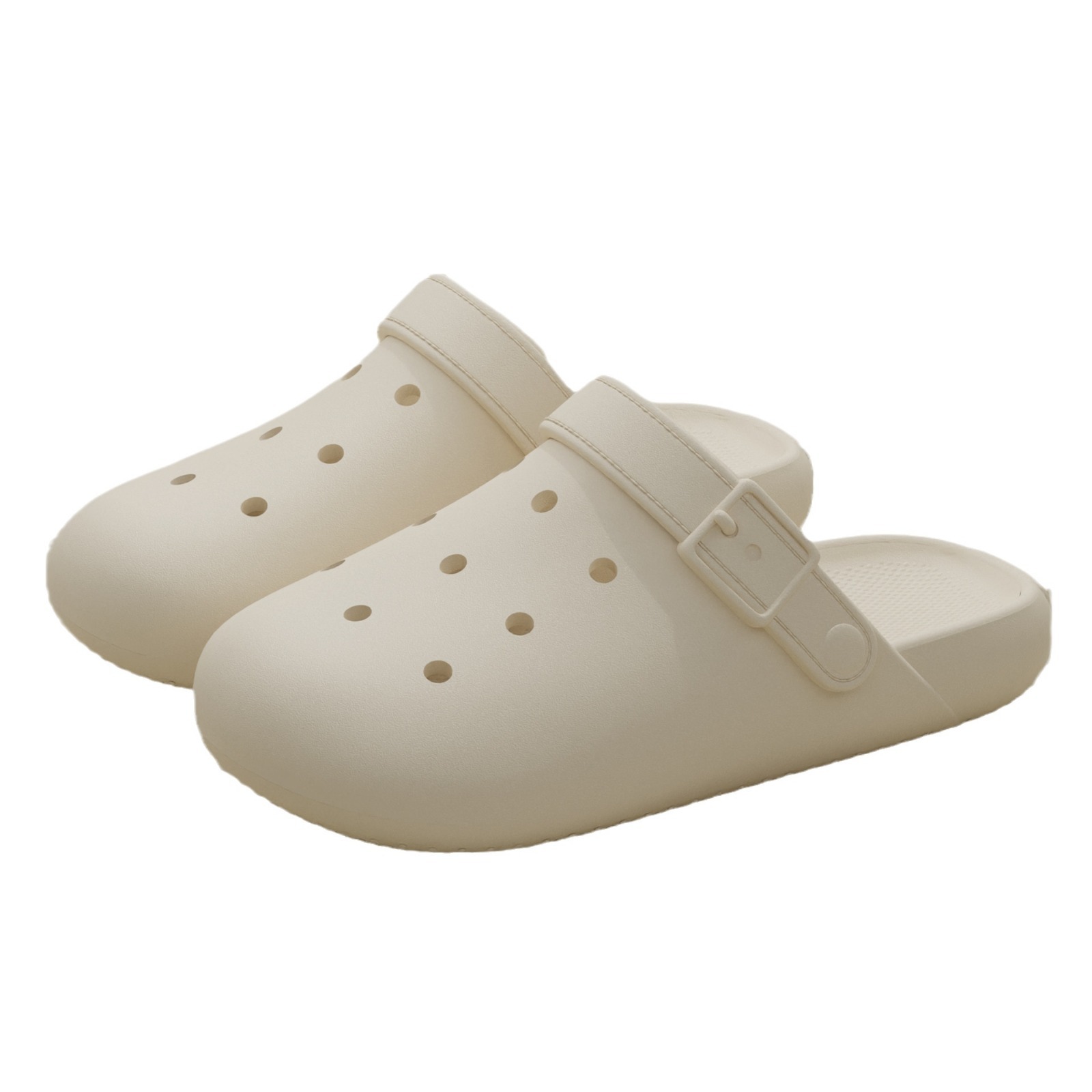 Pantoufles pour femmes à porter à l'extérieur en été 2025, sabots de nouveau style, vêtements d'extérieur à semelles épaisses, pantoufles antidérapantes pour la maison et la salle de bain