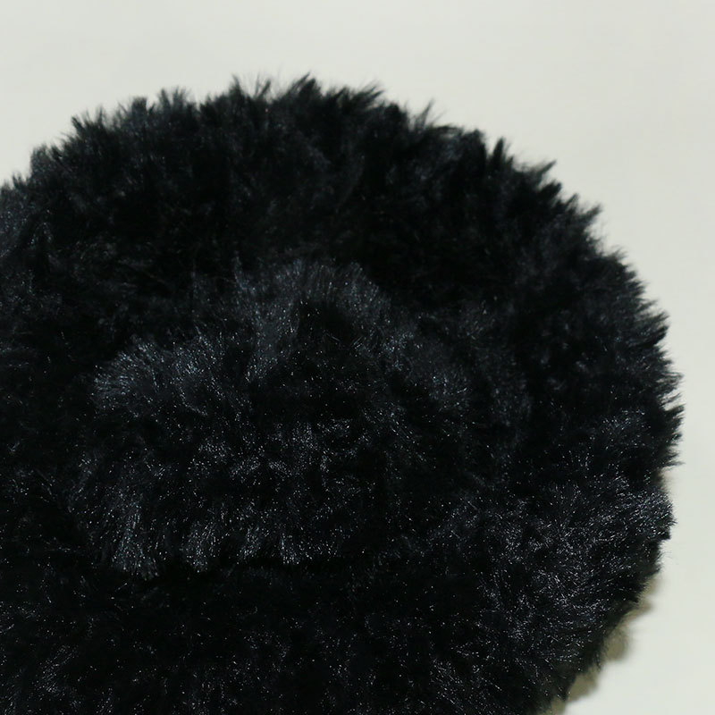 Plush Knitted for Women in Autumn Winter Korean Edition, Small Face and Versatile Woolen Hat, Big Headband, Warm Ear_voghion.com