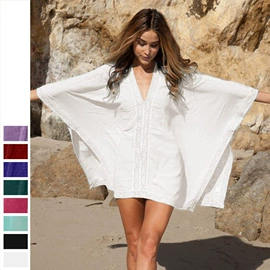 蕾丝衫雪纺衫;连衣裙;沙滩防晒服