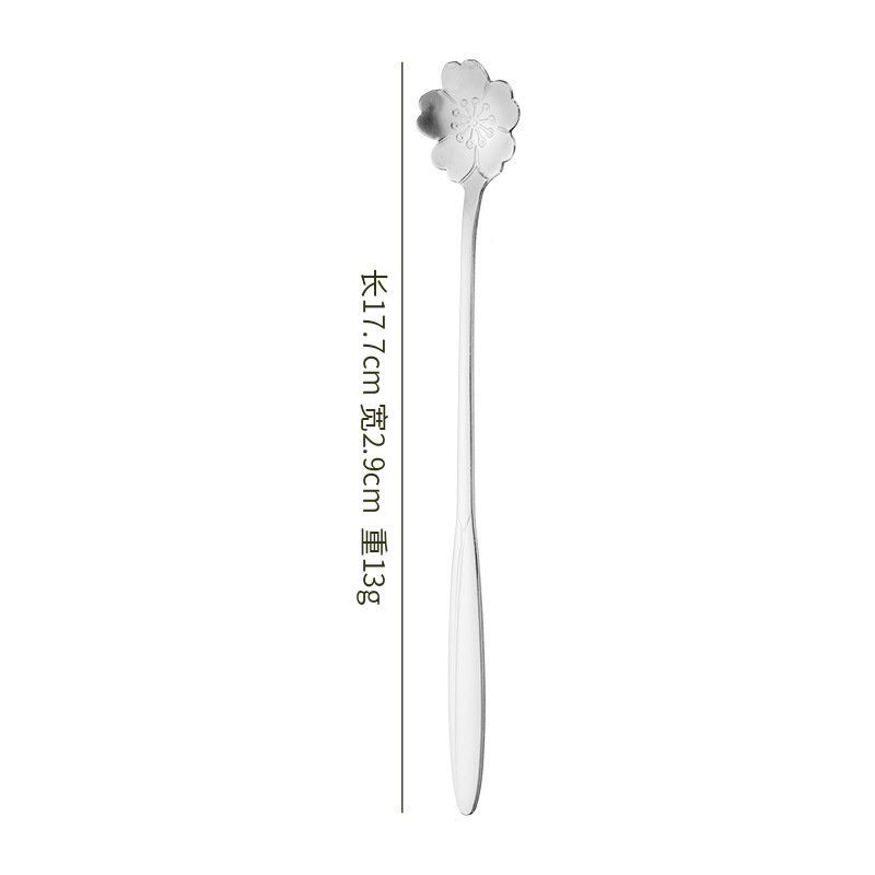 18cm 황금 벚꽃 숟가락