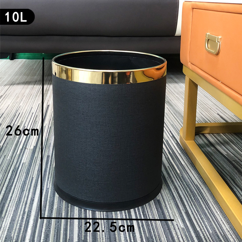 Anillo de oro de cubo de plástico de doble capa Futai Black