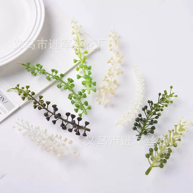 仿真植物水草 花环装饰野桑果仿真花果实圣诞工艺品藤蔓装饰配件