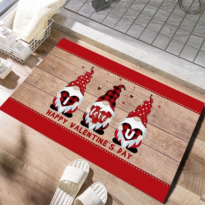 Transfronterizo europeo y americano Día de San Valentín alfombra sala de estar alfombra roja Festival festivo estera regalo alfombra de la boda