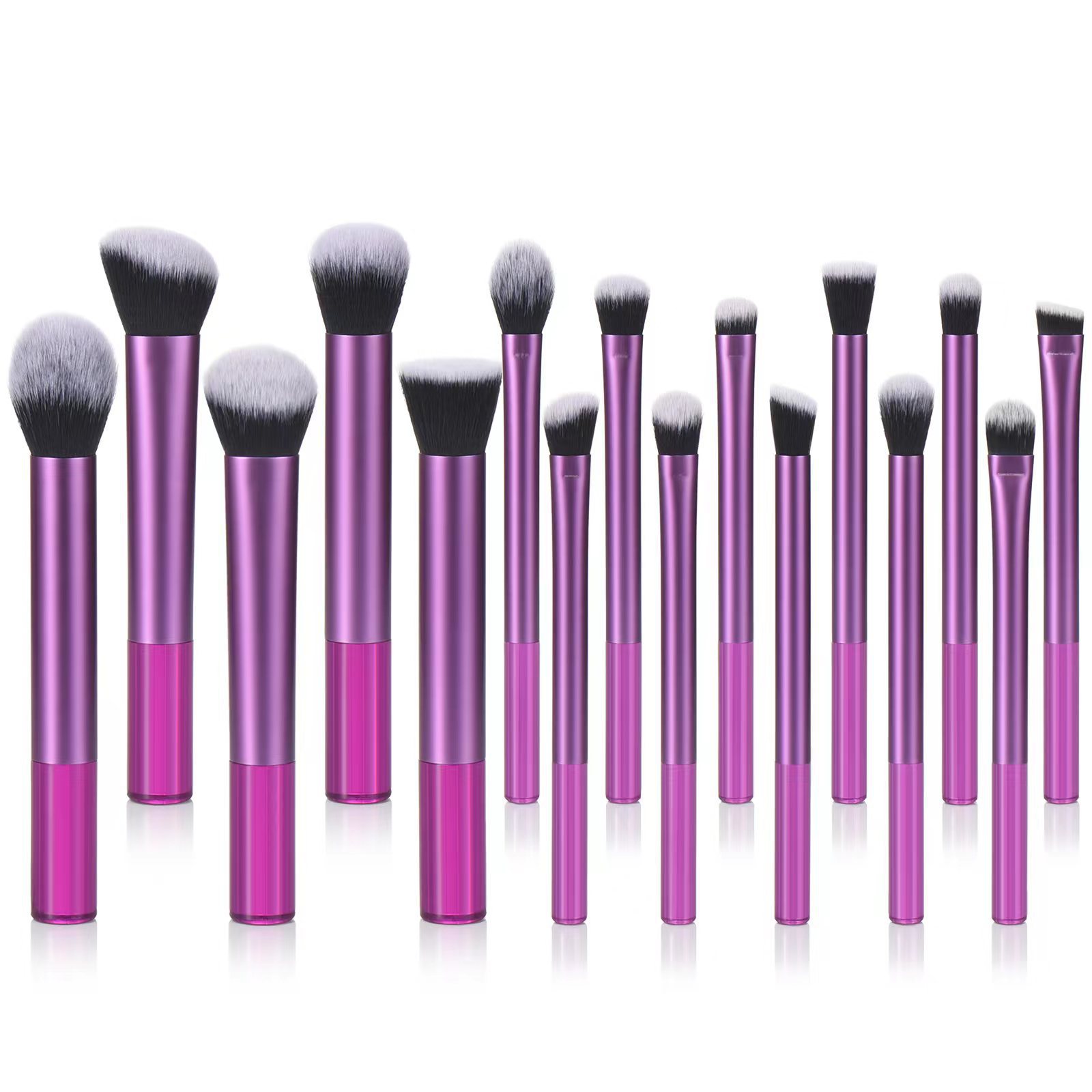 Comercio exterior explosivo 16 conjuntos de cepillo de maquillaje multicolor serie Rt herramientas de maquillaje de belleza Amazon venta transfronteriza cepillo de blush
