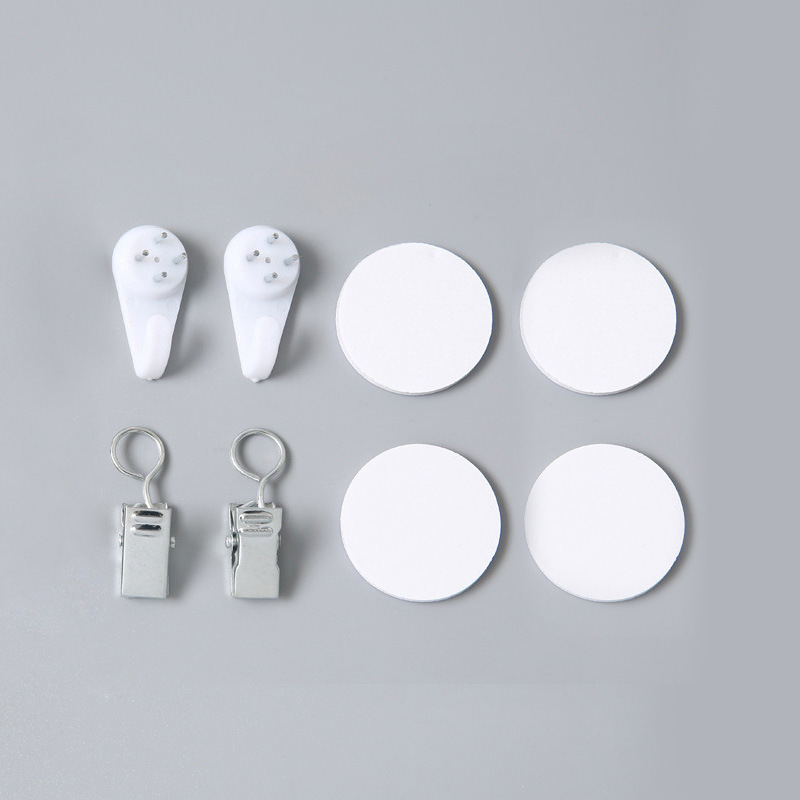 Manufacturer Supplies Wall Hanging Cloth Tapestry Storage Rack Seamless Nail Installation Package 2 Nails 2 Clips 4 Double-Sided Tape Accessories Package