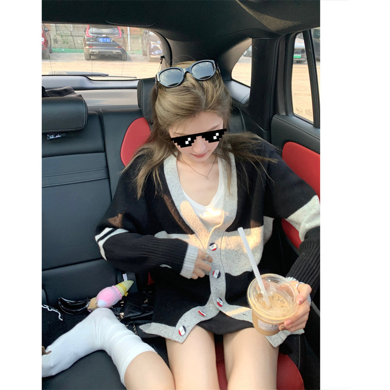 Wanantong [Mid-Year Off-Season Discount] High-Quality Wool Tb Cardigan Knitwear for Women Who Have Been Wearing It All the Time