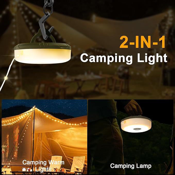 Luces de camping al aire libre transfronterizas, cintas métricas, luces de cadena, luces colgantes, luces de campamento, luces de ambiente, luces de camping, luces deslumbrantes