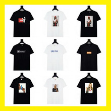 跨境原创美潮Sup字母印花300克BOX高版本短袖T恤男女情侣同款宽松