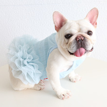 Petstyle 法斗提花网眼蓬蓬裙 百搭胖狗狗衣服英斗巴哥柯基加菲猫