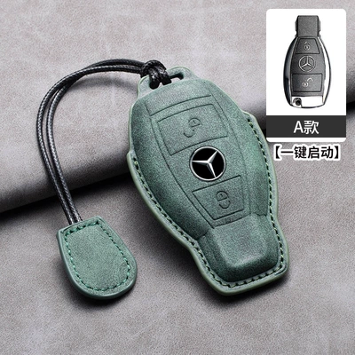 E200 Special e300lC260gla200 Replacement — Car key bag - mercedes-benz-hollow-a-style-olive-green-leather-rope