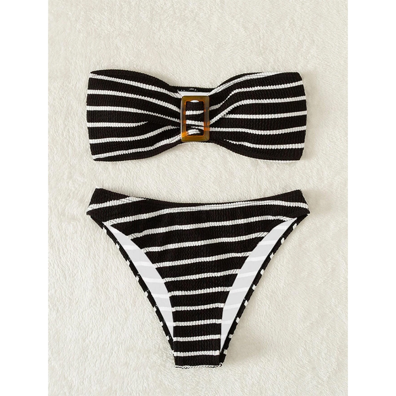Women's Stripe 2 Piece Set Bikinis display picture 3