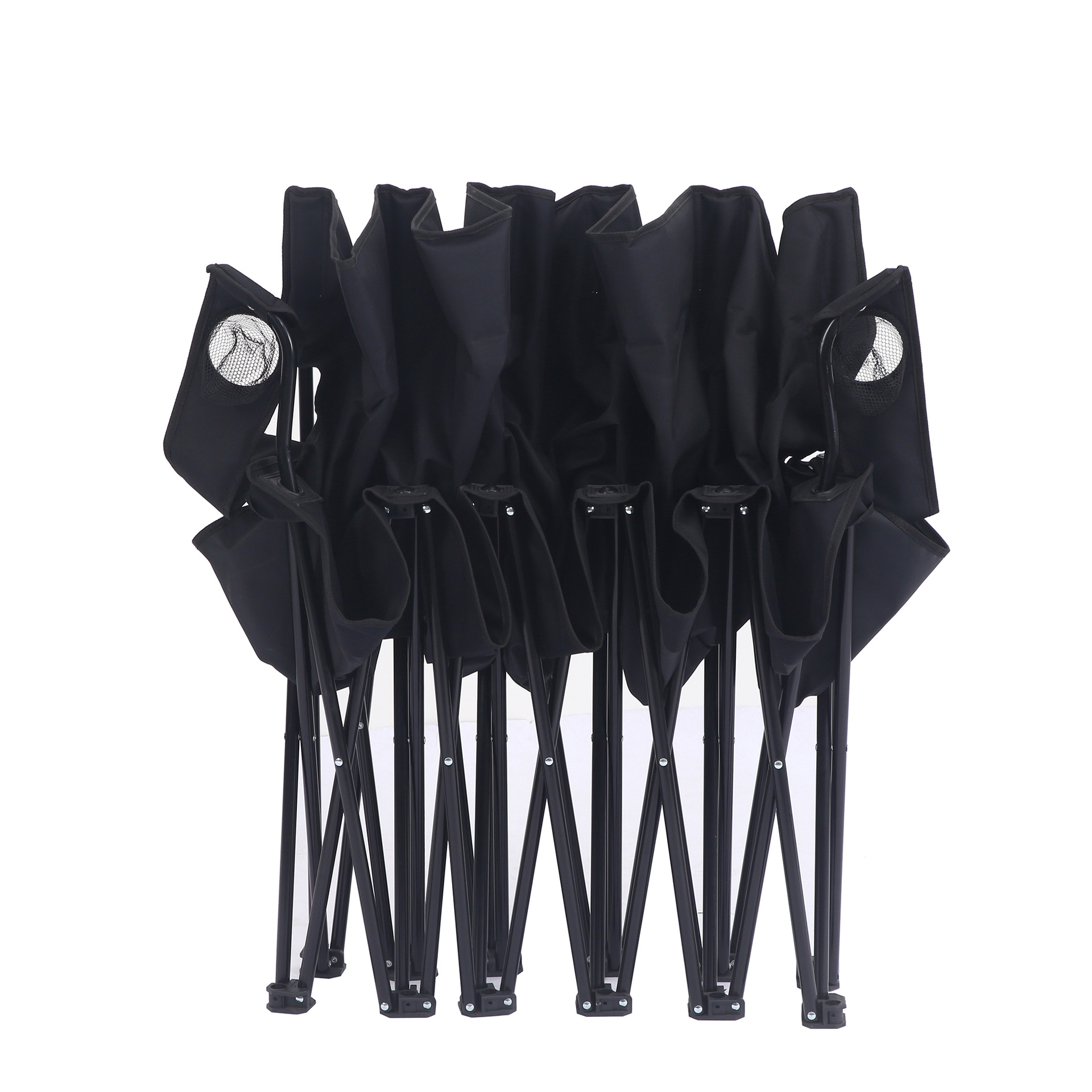 Silla plegable para exteriores multijugador de nuevo estilo, tela Oxford, fila horizontal fija, silla trasera para seis personas, silla de playa para acampar de picnic al por mayor