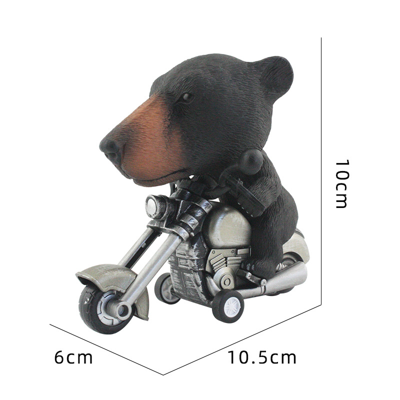 Modelo de locomotora animal juguete modelado de animales inercia hacia adelante modelo de motocicleta juguete para niños nuevo juguete exótico