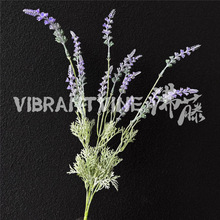 小清新仿真薰衣草花束假花室内造景家居装饰塑料鼠尾草把束仿真花