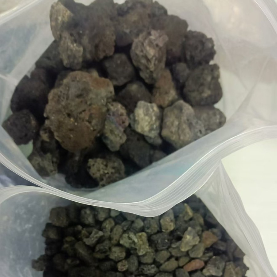 人工湿地黑色火山岩 水处理用红色火山岩滤料 曝气生物池用火山岩