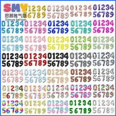 国境を越えた40インチの数字0-9アルミ膜風船児童誕生日装飾道具配置デジタル風船卸売り