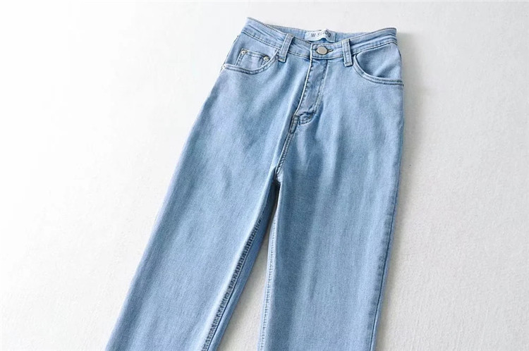 casual simple fashion stitching solid color jeans NSLD39882