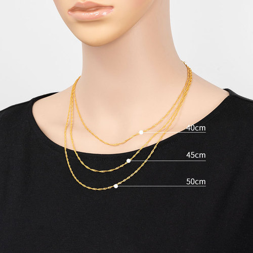 Korean-style Wish cross-border source European and American style silver-plated necklace, water wave chain pendant with chain, short clavicle necklace