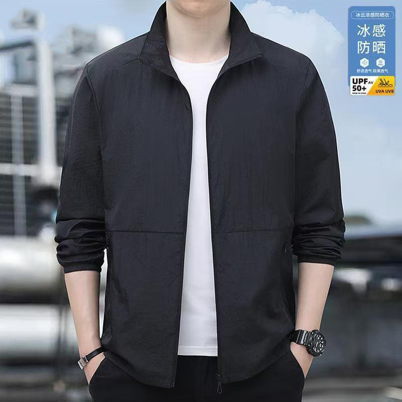 2025夏の新型日焼け止め服男性用アウトドア紫外線防止釣りカジュアル日焼け止め服男性用皮膚服男性用|undefined