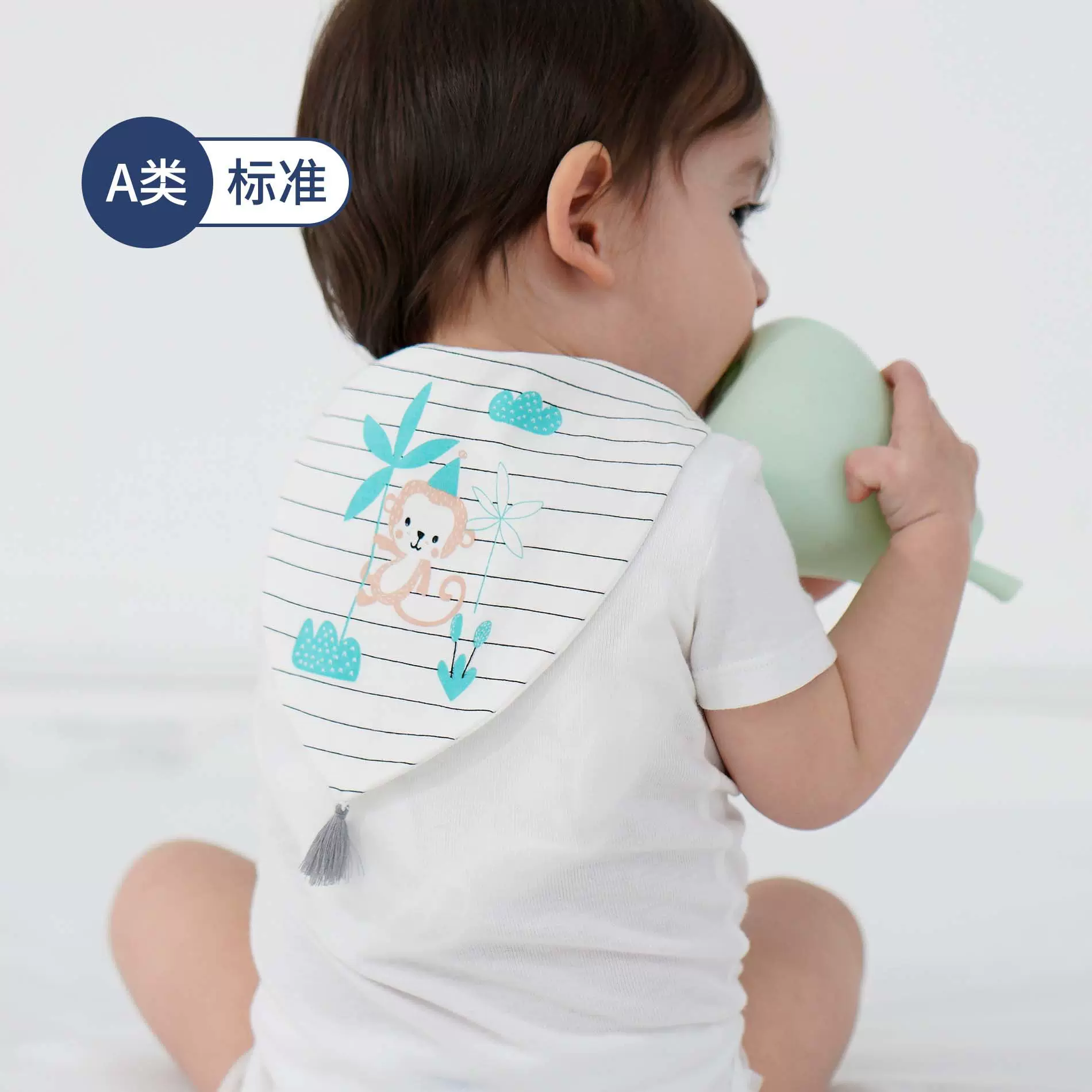 2025新款婴儿加大款垫背吸汗巾幼儿园宝宝汗巾春秋儿童隔汗巾纯棉