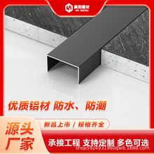 铝合金u型槽吊顶金属装饰线条背景墙收口条嵌入式装饰条包边条