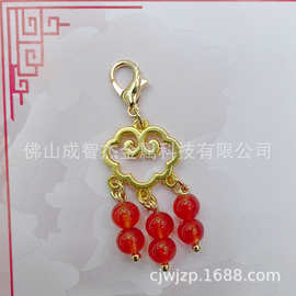 国风服饰扣霞光云锦压襟钮扣挂件6款 新中式服装配件 优雅自芳华