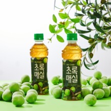 韩国woongjin熊津青梅饮料500ml梅子果汁果味饮品瓶装原装进口
