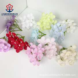 韩式小绣球花香皂花束仿真花配花礼盒点缀肥皂花9叉小瓣绣球