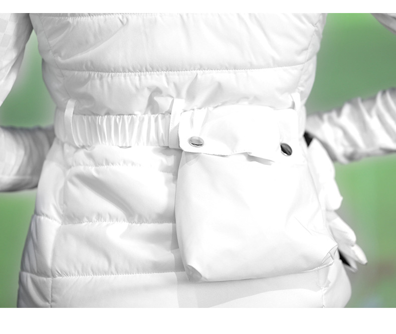 Áo gile nữ chơi golf PGM cổ đứng không tay, mùa thu đông, ấm áp — Áo gile cotton trắng YF751, Áo gile cotton màu đen YF751 chi tiết 9