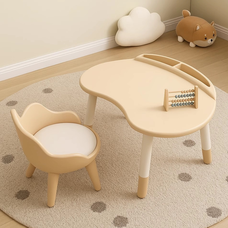 Children's Peanut Table Home Liftable Baby Learning Table Writing Table Kindergarten Early Education Table and Chair Baby Desk