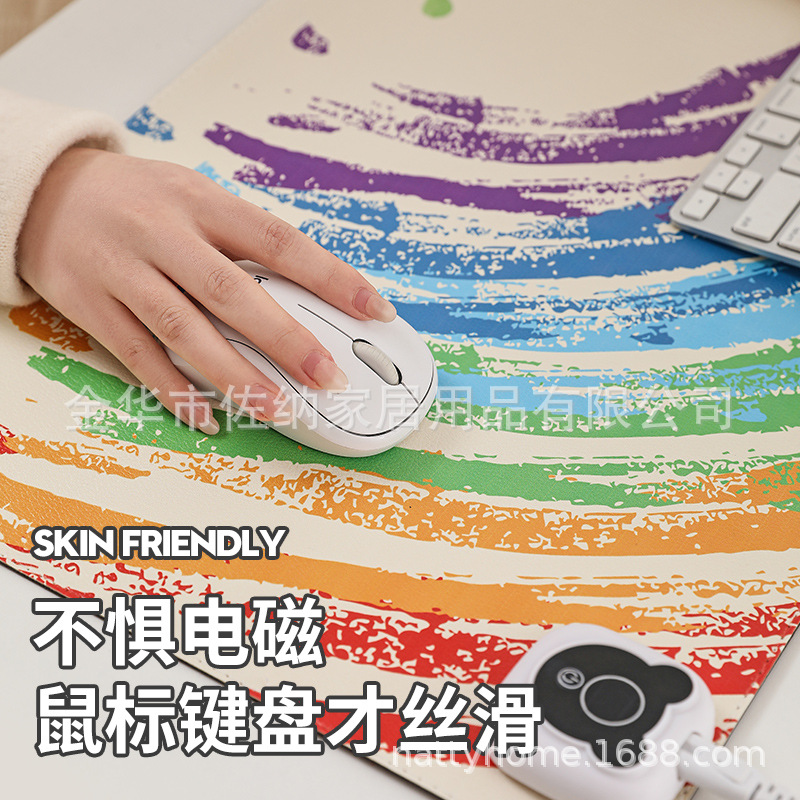 almohadilla de ratón de calentamiento de oficina computadora super grande invierno almohadilla de mesa de calentamiento dormitorio de estudiantes escribiendo tareas almohadilla de manos calientes