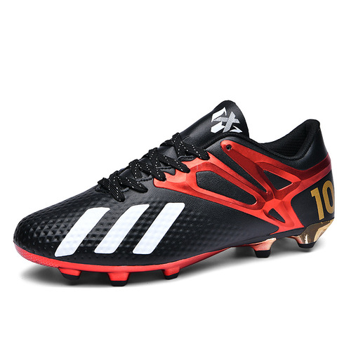 Cristiano Ronaldo cross-border sports football shoes men's low-top broken nails TF boys teenagers female students black and white training shoes