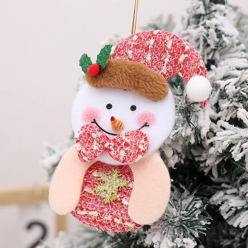 Cross-border Christmas supplies small pendants Christmas gifts Elk tree holiday window scene decoration hangings labeling