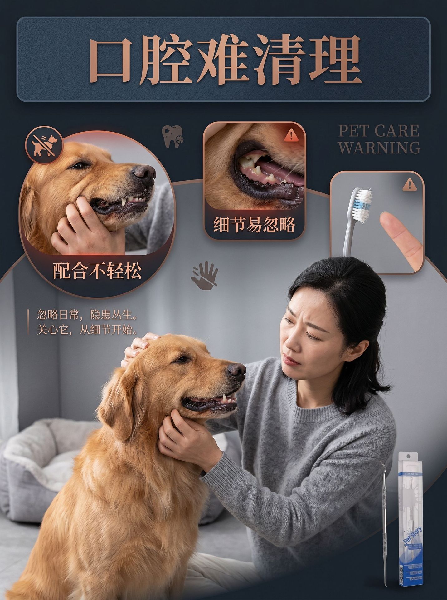 Pet teeth cleaning tool cat dog tartar plaque remover