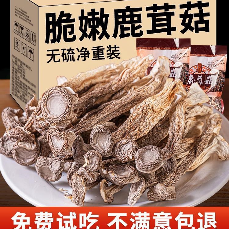 鹿茸菇干货云南土特产脆脆菇煲汤炒菜蘑菇野生菌官方旗舰店