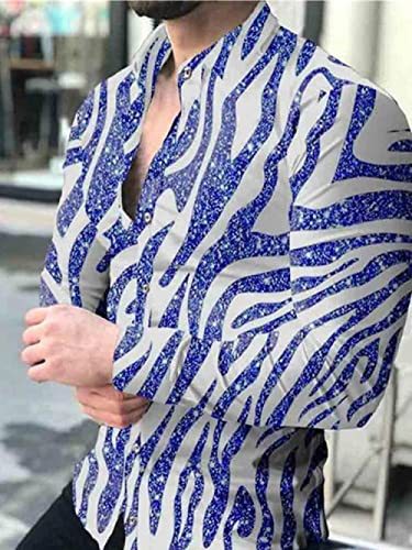 2023 Europea y América primavera nuevos hombres 3D impreso personalizado de solapa casual Camisa de manga larga de los hombres más tamaño camisa de los hombres