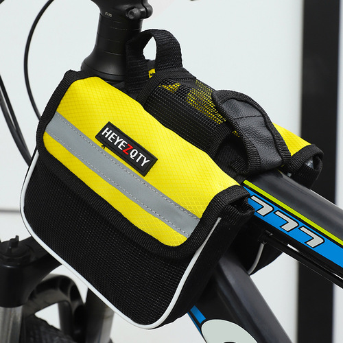 Bicycle bag mountain bike front bar bag single bike tube saddle bag crossbar bag supply cycling phone bag cycling gear bag
