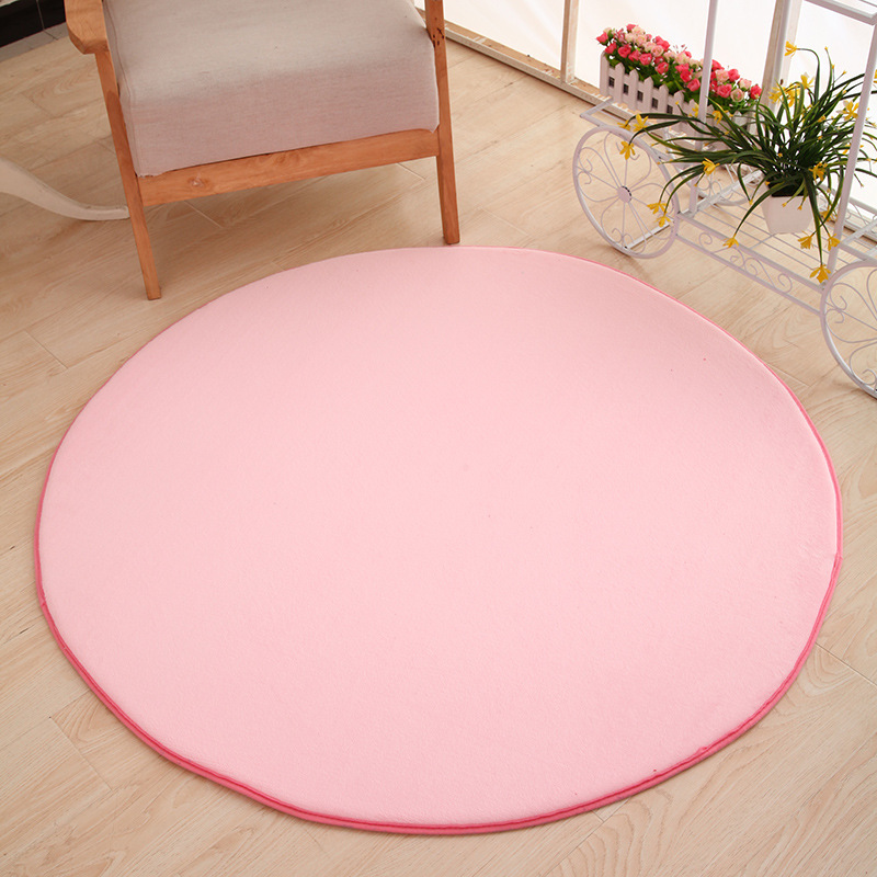 Coral terciopelo redondo --- rosa